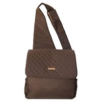 Sling Diaper Bag in Quilted Brown