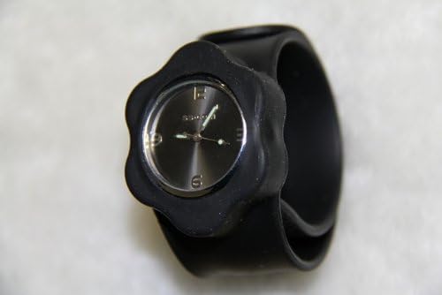 Silicone Slap On Watch - Black - Large