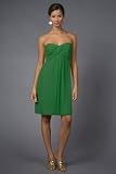 Green Strapless Georgette Dresses by Nicole Miller