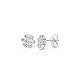 14K WG Flower Diamond (.18 ctw) Earrings