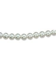24 Inch 10mm Sterling Silver Bead Necklace