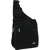Travelon Messenger-Style Shoulder Bag, Black, One Size