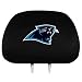 Team Promark Carolina Panthers Head Rest Covers - Set Of 2 Size: One Size