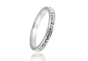 IBB 8.47.9110 - Anillo de mujer de plata de ley con 31 cristales (talla: 16.5)