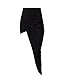 Sexy Womens Ruched Twist Draped Asymmetric Stretch High Low Mini Maxi Skirt
