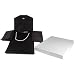 Black Leather Satin Necklace Jewelry Travel Folder Display Case