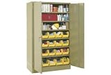 Locking Storage Cabinet 30W X 15D X 66H With Removable Bins
