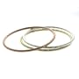 Sterling Silver Diamond Cut Multi Color Bangle Set