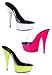 Delightful Uv-Reactive Slip-On Mule With 5 3/4 Inch Heel.