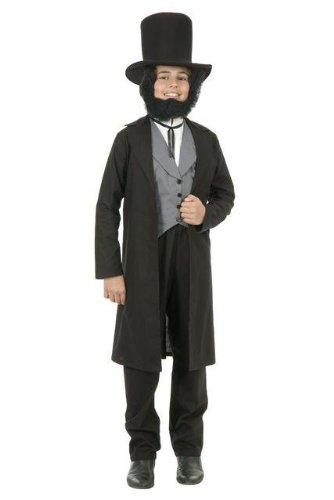 Childs Deluxe Abe Lincoln Costume Size: Youth Medium 8-10