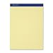 Ampad 20-270 Evidence Recyc. Perf 8-1/2x11-3/4 Legal Rule Pads, Margin, Canary, 50 Shts, Doz.