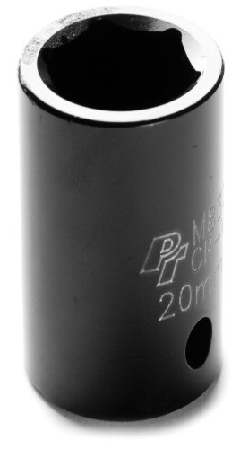Performance Tool M830 1/2" Dr. 6-Point Impact Socket, 20mm
