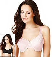 2 Pack Zebra Textured Minimisers C-G Bras
