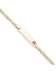 7 Inch 14k Gold Medical Jewelry Bracelet