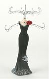 Image of Juliana Jewellery Mannequin - Long Black Dress with Frills