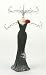 Juliana Jewellery Mannequin - Long Black Dress with Frills