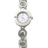 ANNE CLARK アンクラーク 1P天然ダイヤモンド 時計 AT-1018-17 ピンクシェル文字盤/シルバーベルト レディースウォッチ