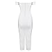Alice & Elmer Women's Rayon Off-The-Shoulder Bandage Bodycon Dress