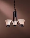 Minka Lavery Lights 1813-66 Mini 3LT Chandelier - Black Agilis Contemporary Indoor Lighting