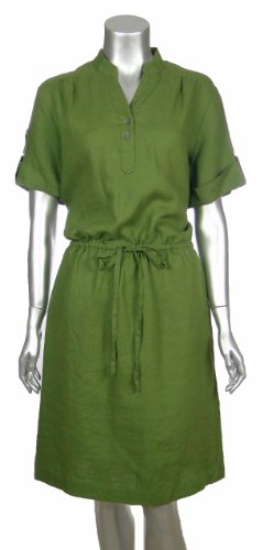 Sutton Studio Womens Linen Casual Beach Dress Misses
