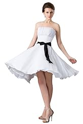 Cocktail Knee Length Ruched Chiffon/Satin/Silk Sleeveless Evening Dress/Homecoming Dress/Bridesmaid Dress/Prom Dress 