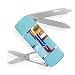 Stainless Steel and Multicolor Imitation Stone Pocket Knife Money Clip