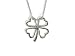 Shamrock Necklace Irish Saint Patricks Day Four Leaf Clover Luck Ireland Pendant Fashion Jewelry