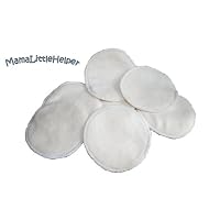 MamaLittleHelper Organic 100% Bamboo Nursing or Breast Pads