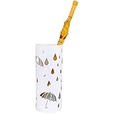 Songmics Metal Umbrella Stand White Modern Umbrella Holder Rack Home Office D&eacute;cor 19.3" Tall ULUC23W