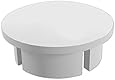 FORMUFIT F034IDC-WH-10 PVC Internal Domed End Cap, Furniture Grade, 3/4" Size, White (Pack of 10)