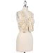 Mystree Spring Flowers Rosette Vest in Cream