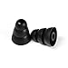 ITIS 10 Replacement Earbud tips Ear Gel for Monster Beats, iBeats,Tour, Urbeats se, Urbeats, Powerbeats （Not for PowerBeats 2 Wireless）, HeartBeats, Diddybeats In-Ear Headphones With ITIS Headphone Cable Cord Clip (BLACK, Triple Flange Large)