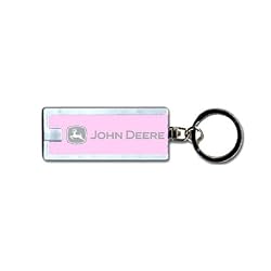 John Deere Pink Flashlight Key Chain