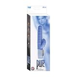 Pure Silicone Vibe Blue Ribbed Vibrator