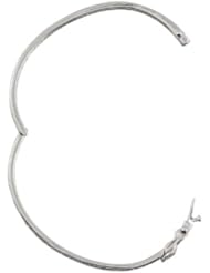 CleverSilvers CZ. Prong Setting Rhodium Sterling Silver Bangle
