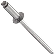 5052 Aluminum Blind Rivet, #30 Drill Size, .188"-0.25" Grip Range, .400" Length, 1/8" Diameter, Pack Of 100