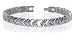 Stainless Steel Magnetic Heart Health Bracelet 7.5 Inch
