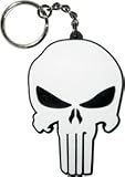 Marvel Comics The Punisher Skull Rubber Keychain K-1096-R