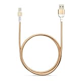 Adam Elements Acbad200Mbfr3Gd Lightning Cable Peak 200B Reversible Usb, Gold (840741104007)