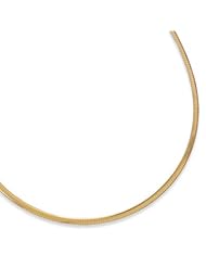 16" 22 Karat Gold Plated Sterling Silver Reversible Omega
