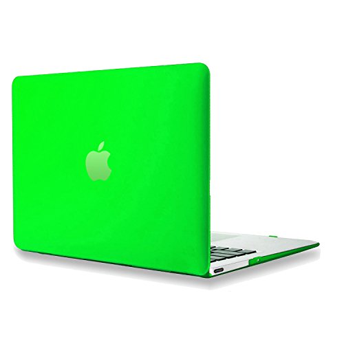 LEIMI Â® - Retina 12-inch Rubberized Hard Case for MacBook 12 (Model: A1534 Release 2015 | MF855LL/A, MF865LL/A, MK4M2LL/A, MK4N2LL/A, MJY32LL/A, MJY42LL/A) (Apple Green)