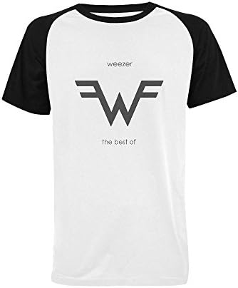 Jonnert Men's Weezer Logo Short Sleeve Raglan T Shirt (USA Size)