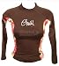 O'Neill Bali print juniors long sleeve rashguard: Lycra shirt with 50+ UV protection