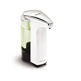 simplehuman Compact Sensor Pump with Sample Soap, White,  8oz