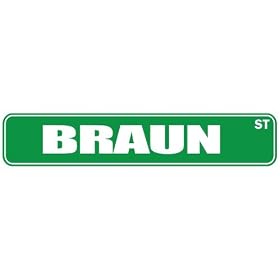  BRAUN ST  STREET SIGN by topexpressions
