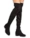 Marco Republic Venice Womens Over The Knee Thigh High Chunky Block Stacked Heels Boots