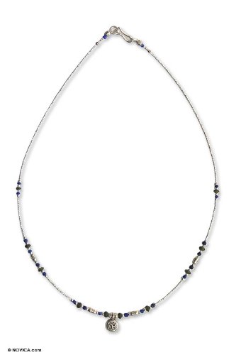 Jade and lapis choker 16 L