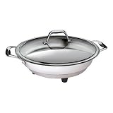 CucinaPro 1454 Stainless Steel Round Classic Electric Skillet 16 Inch
