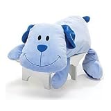 20 Lying Blue Puppy Plush Floor Pillow by 