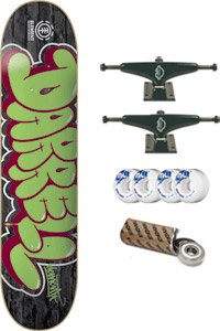 Element Stanton Graffiti Complete Skateboard - 8.0 Featherlight W/ Essential Trucks and Essential Wheels